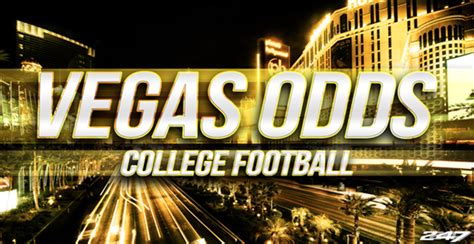 vegas line on college football